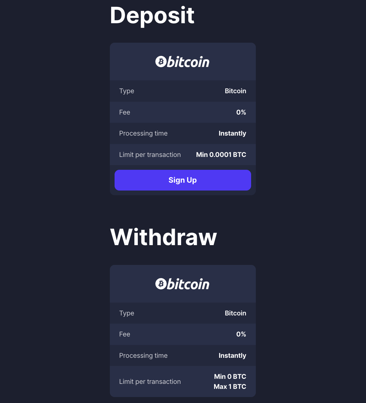 deposit
